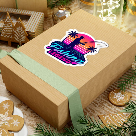 Fishing Legend Kiss - Cut Stickers – Retro Tropical Vibes for Anglers - Get Tight Gear