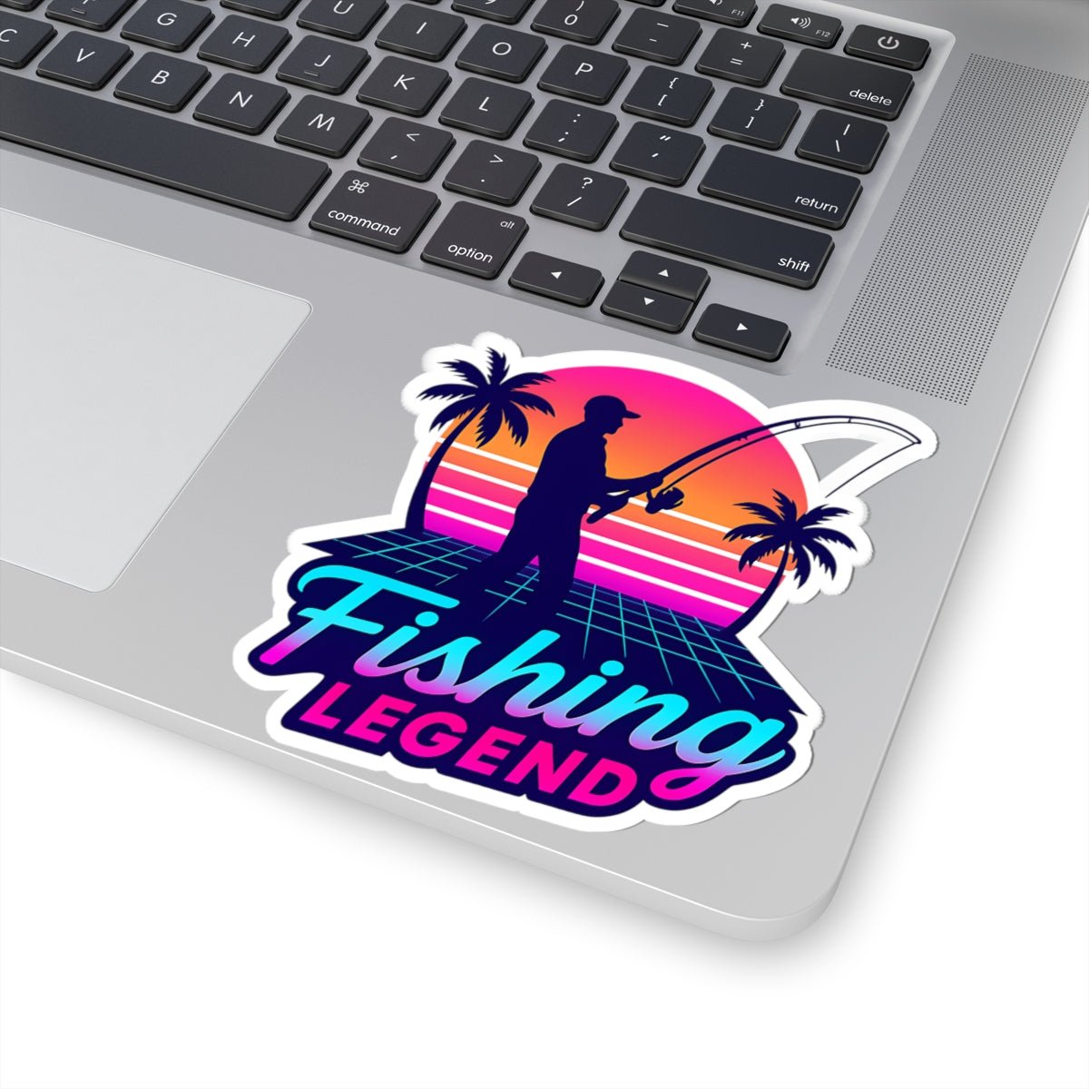 Fishing Legend Kiss - Cut Stickers – Retro Tropical Vibes for Anglers - Get Tight Gear