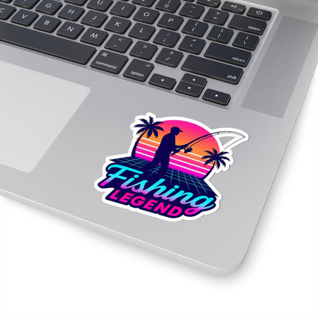 Fishing Legend Kiss - Cut Stickers – Retro Tropical Vibes for Anglers - Get Tight Gear