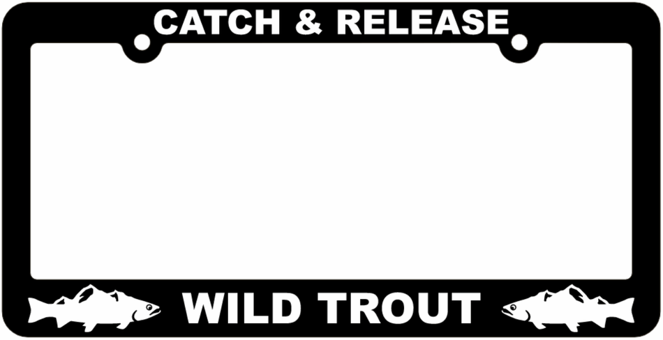 Fishing License Plate Frames w/ Graphics - Get Tight Gear