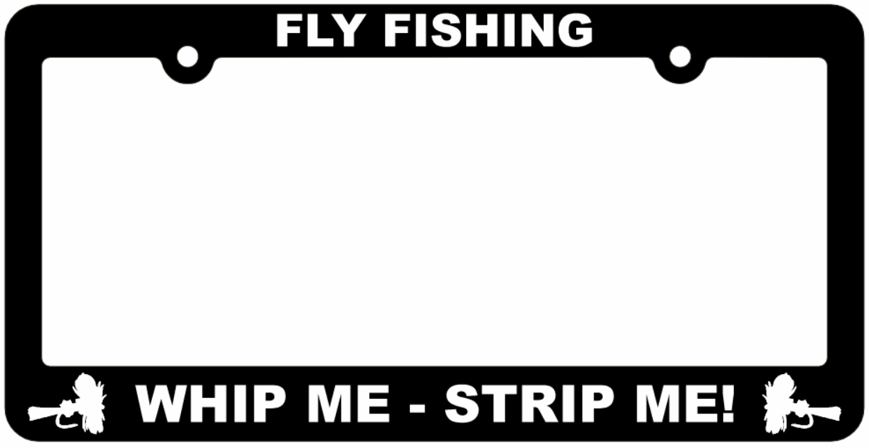 Fishing License Plate Frames w/ Graphics - Get Tight Gear
