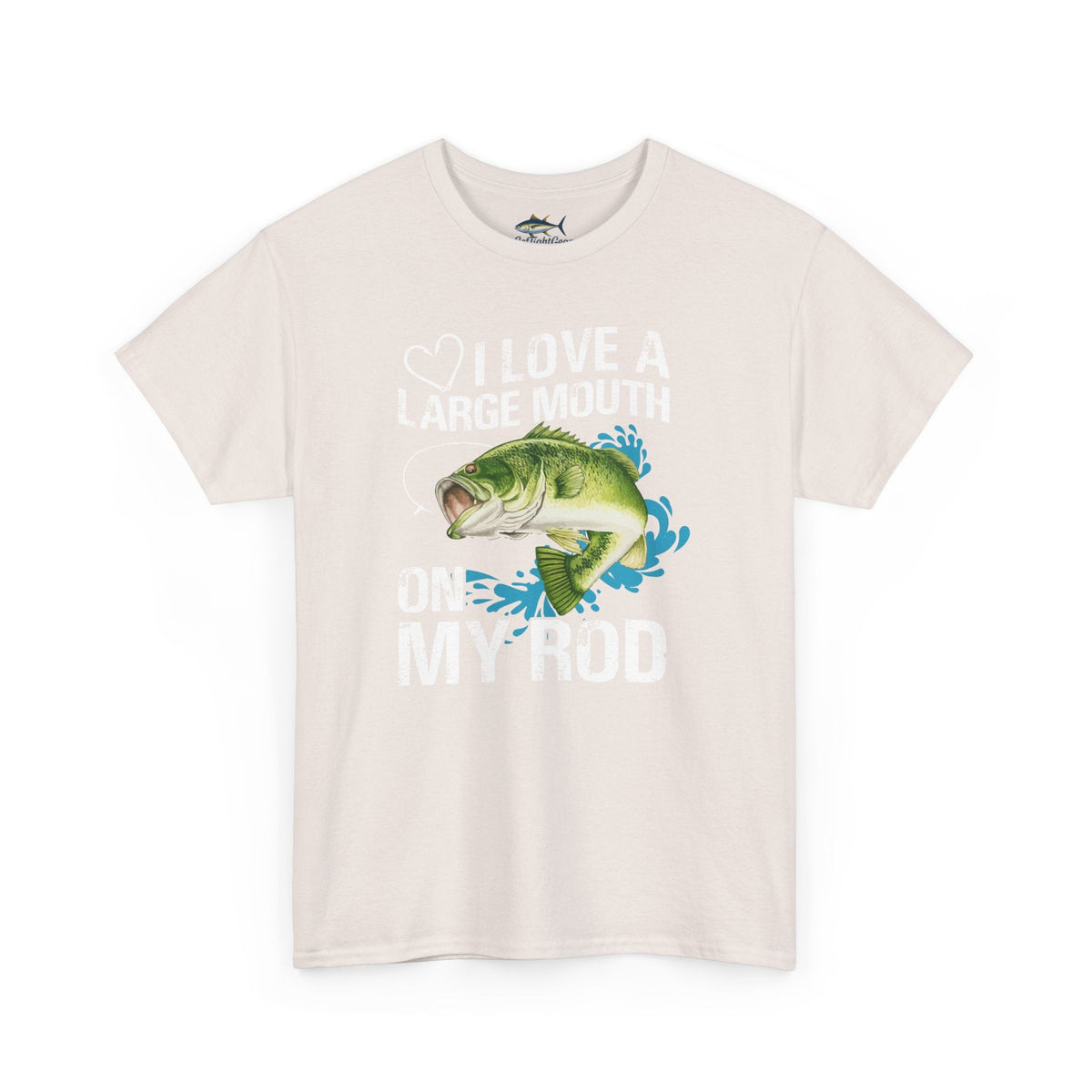 Fishing Lover Unisex Heavy Cotton Tee – "I Love a Large Mouth on My Rod" Humor Shirt - Get Tight Gear