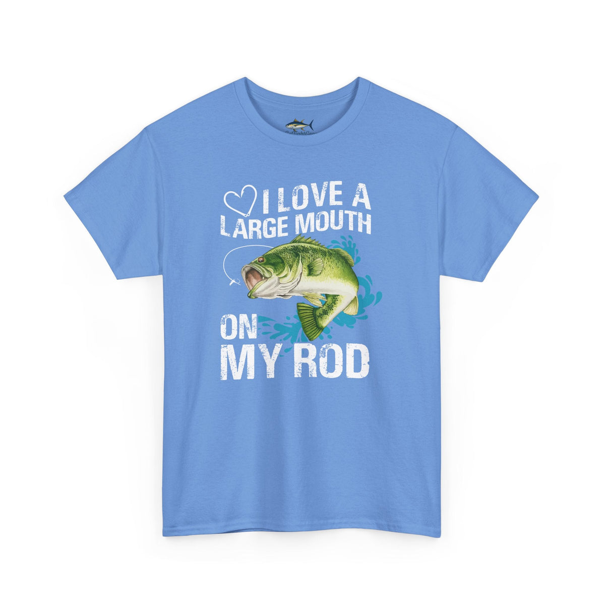 Fishing Lover Unisex Heavy Cotton Tee – "I Love a Large Mouth on My Rod" Humor Shirt - Get Tight Gear