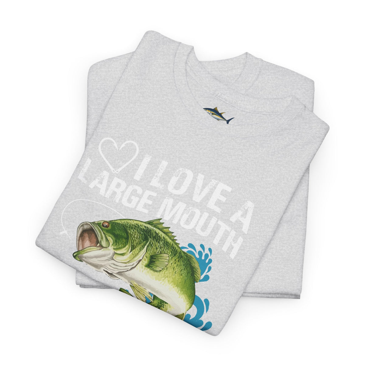 Fishing Lover Unisex Heavy Cotton Tee – "I Love a Large Mouth on My Rod" Humor Shirt - Get Tight Gear