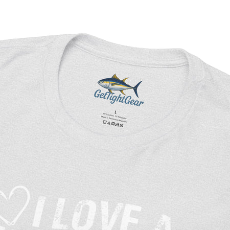 Fishing Lover Unisex Heavy Cotton Tee – "I Love a Large Mouth on My Rod" Humor Shirt - Get Tight Gear