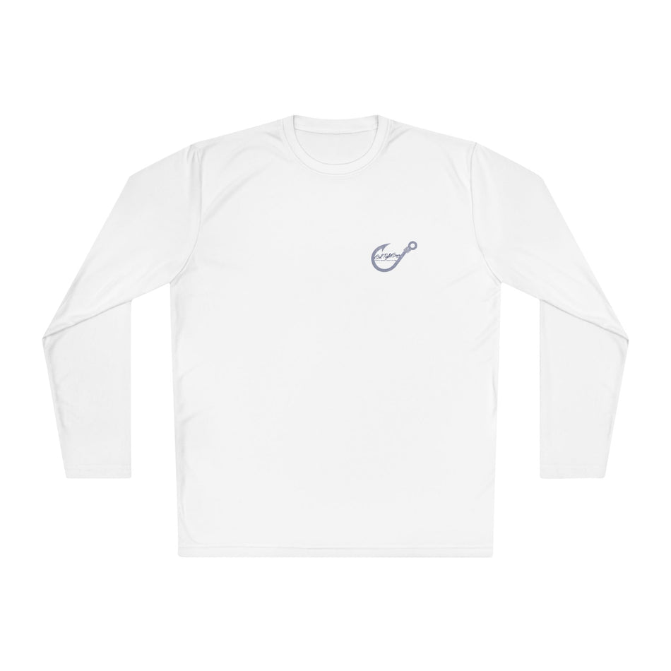 Fishing Makes Me Happy Unisex Long Sleeve Tee - Lightweight Fishing Apparel - Get Tight Gear
