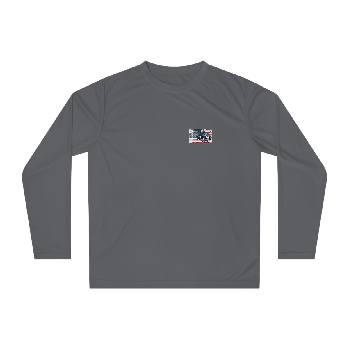 Fishing Marlin Flag Activewear Long Sleeve Shirt - Get Tight Gear