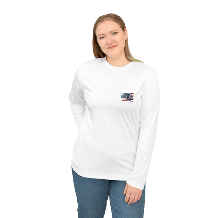 Fishing Marlin Flag Activewear Long Sleeve Shirt - Get Tight Gear
