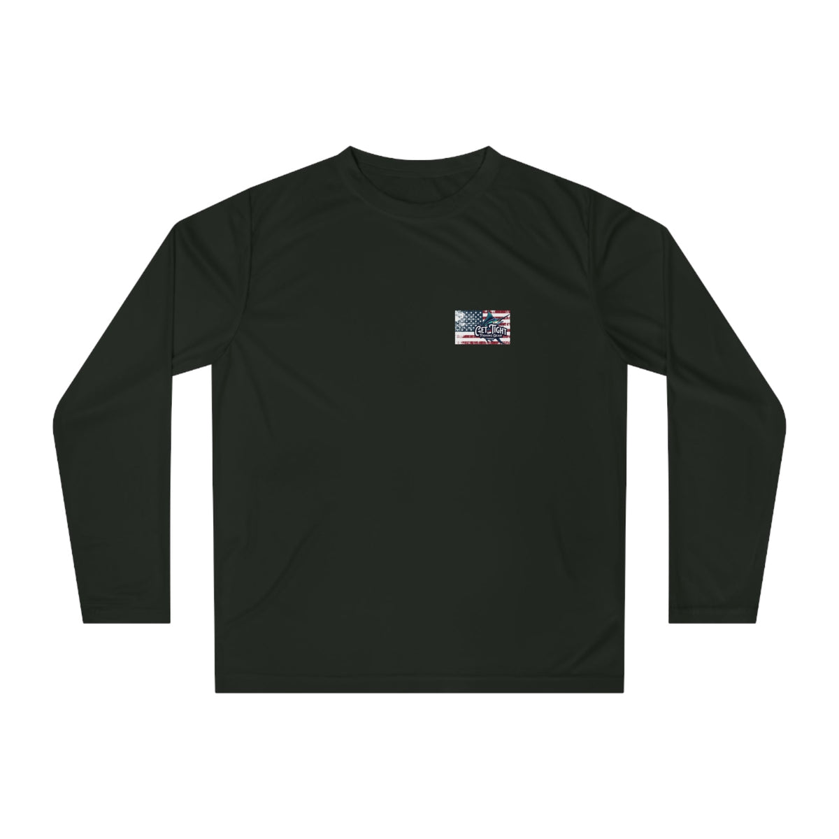 Fishing Marlin Flag Activewear Long Sleeve Shirt - Get Tight Gear