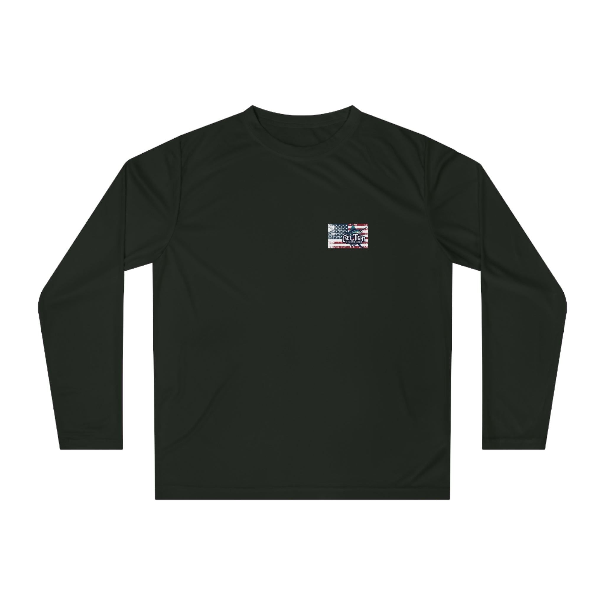 Fishing Marlin Flag Activewear Long Sleeve Shirt - Get Tight Gear