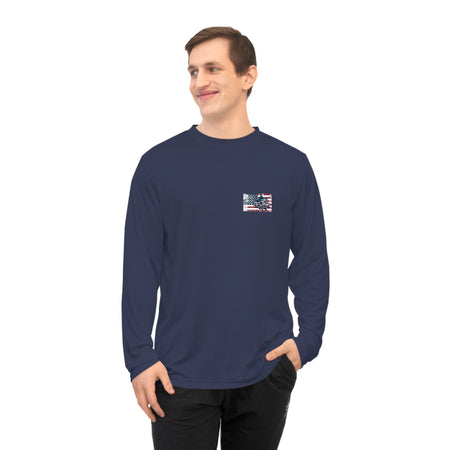 Fishing Marlin Flag Activewear Long Sleeve Shirt - Get Tight Gear
