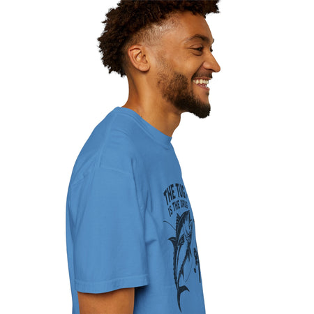 Fishing T-Shirt: "The Tug is The Drug™" - Garment - Dyed Unisex Tee for Anglers - Get Tight Gear