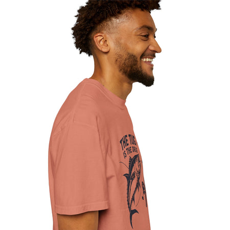 Fishing T-Shirt: "The Tug is The Drug™" - Garment - Dyed Unisex Tee for Anglers - Get Tight Gear