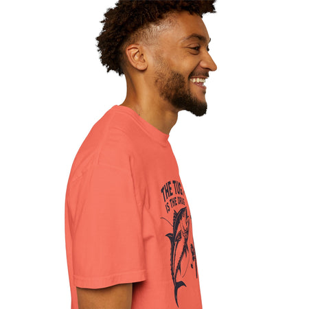 Fishing T-Shirt: "The Tug is The Drug™" - Garment - Dyed Unisex Tee for Anglers - Get Tight Gear