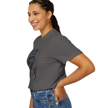 Fishing T-Shirt: "The Tug is The Drug™" - Garment - Dyed Unisex Tee for Anglers - Get Tight Gear