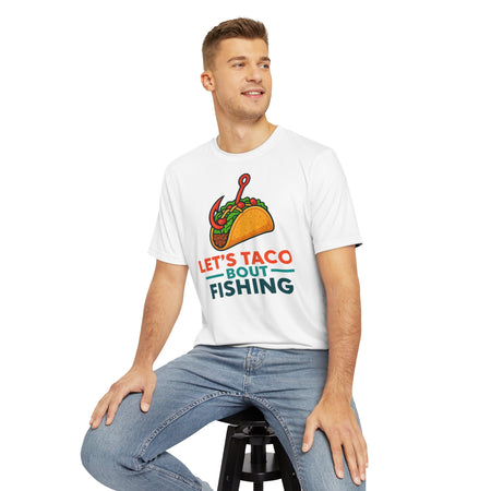 Fishing Taco Polyester Tee for Men - Get Tight Gear