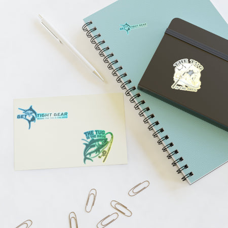 Fishing Themed Sticker Sheets, Outdoor Decor, Gift for Anglers, Ocean Enthusiast, Cool Fishing Art, Waterproof Stickers - Get Tight Gear