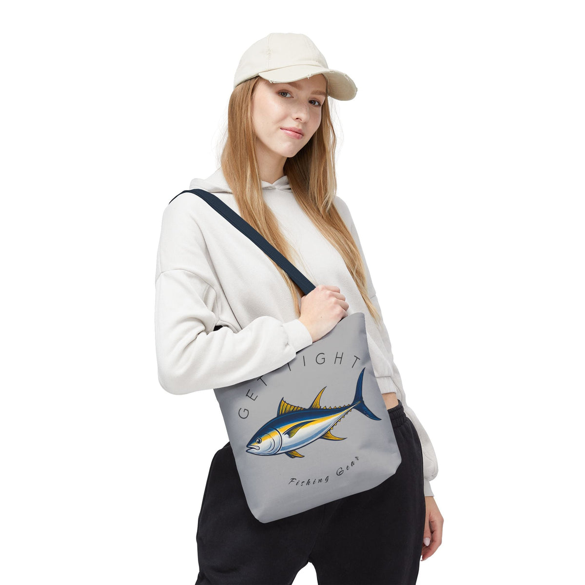 Fishing Tote Bag - "Get Tight Fishing Gear" - Perfect Gift for Anglers - Get Tight Gear