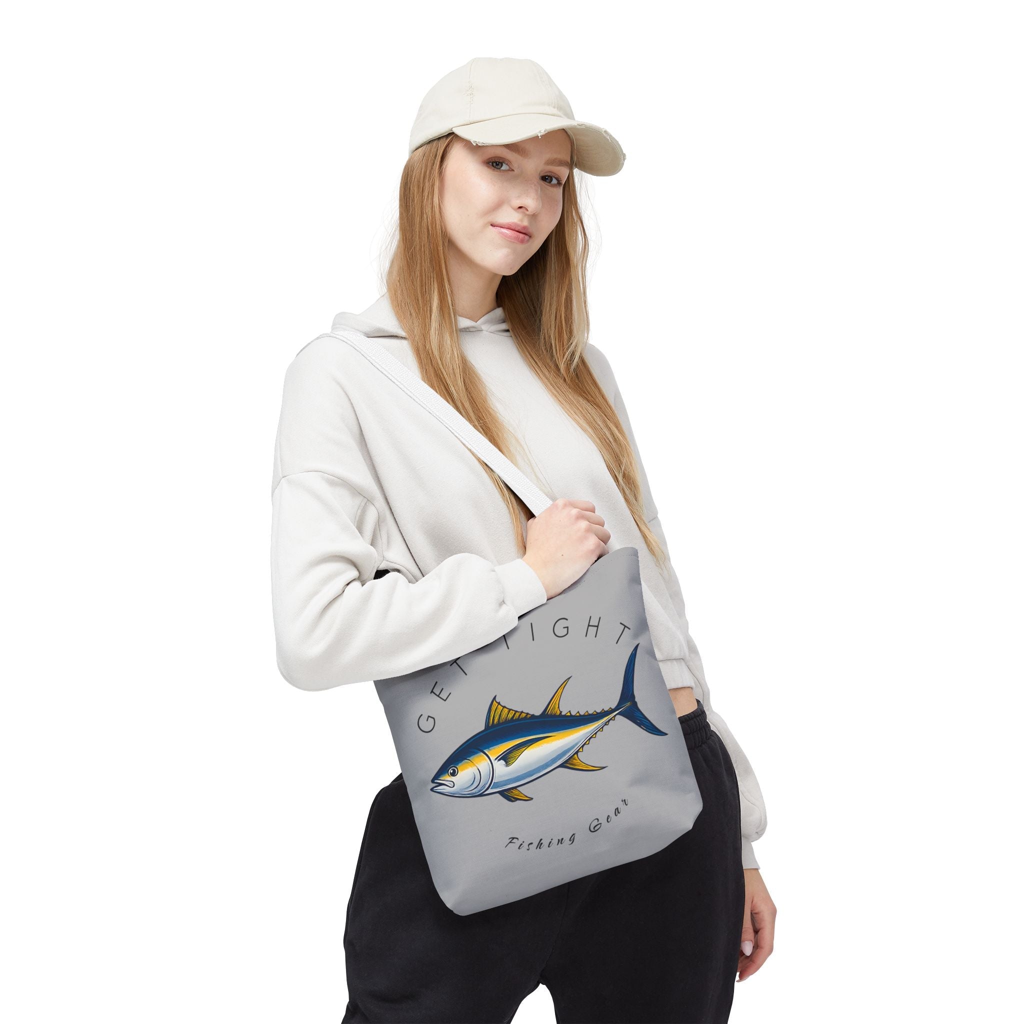 Fishing Tote Bag - "Get Tight Fishing Gear" - Perfect Gift for Anglers - Get Tight Gear