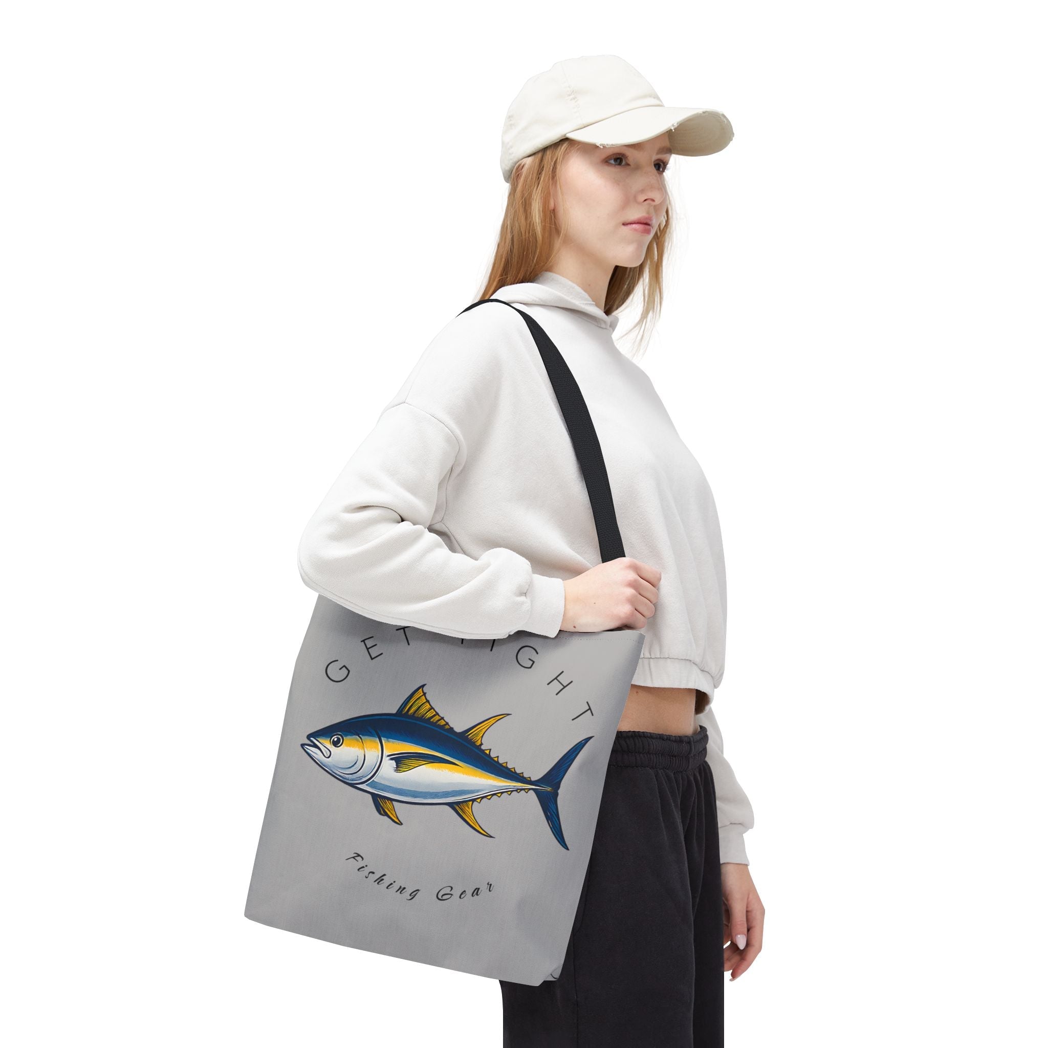 Fishing Tote Bag - "Get Tight Fishing Gear" - Perfect Gift for Anglers - Get Tight Gear