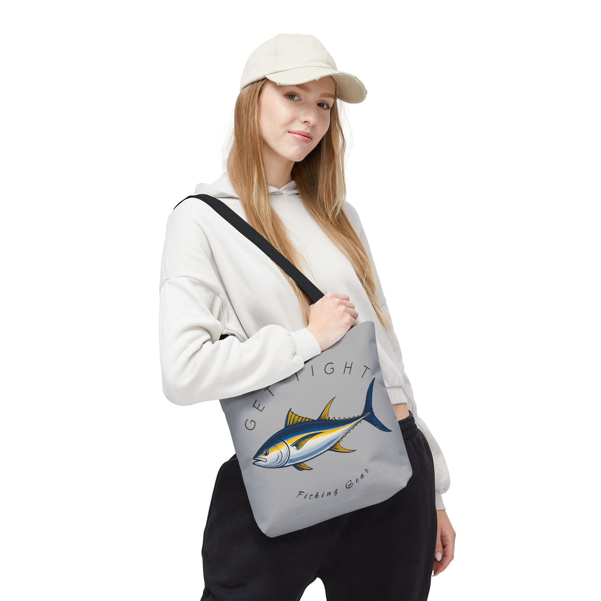 Fishing Tote Bag - "Get Tight Fishing Gear" - Perfect Gift for Anglers - Get Tight Gear
