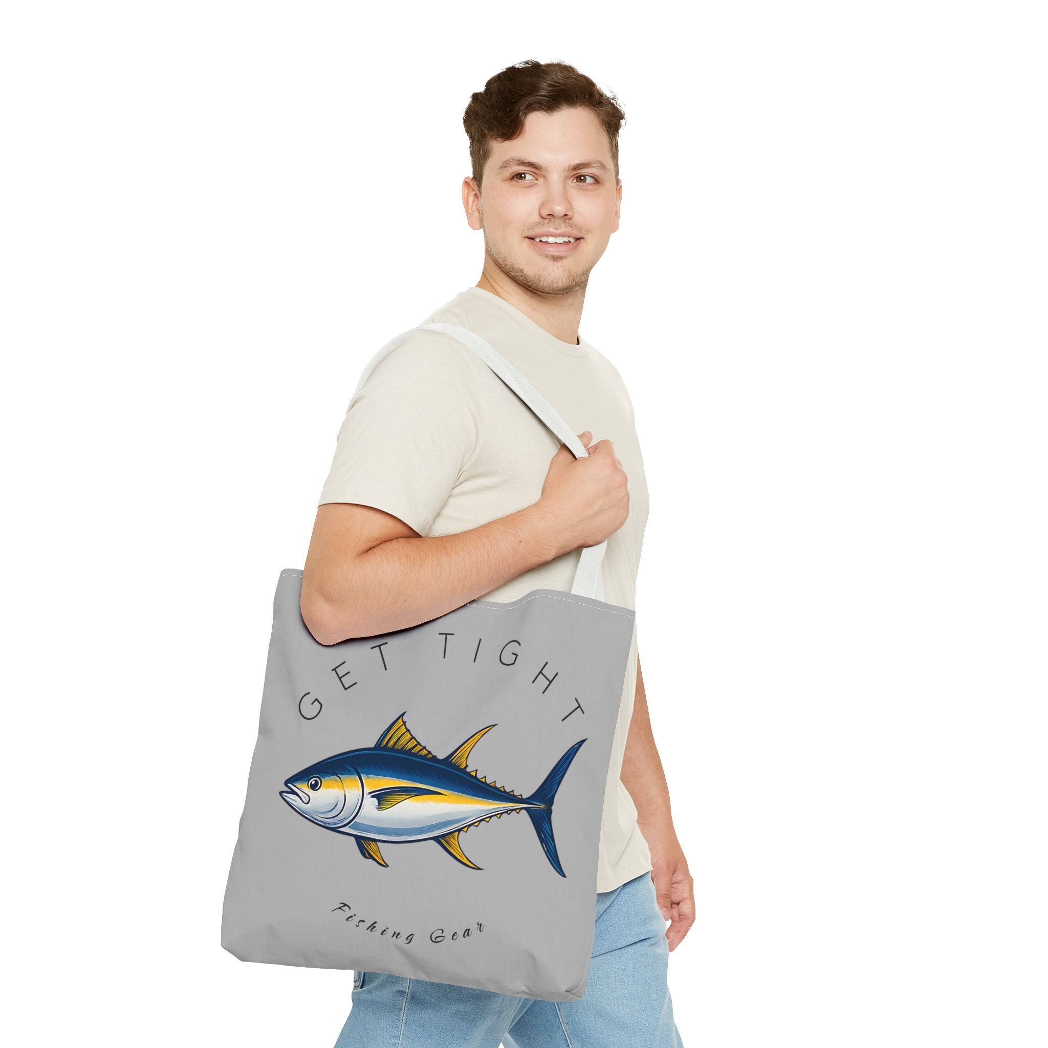 Fishing Tote Bag - "Get Tight Fishing Gear" - Perfect Gift for Anglers - Get Tight Gear
