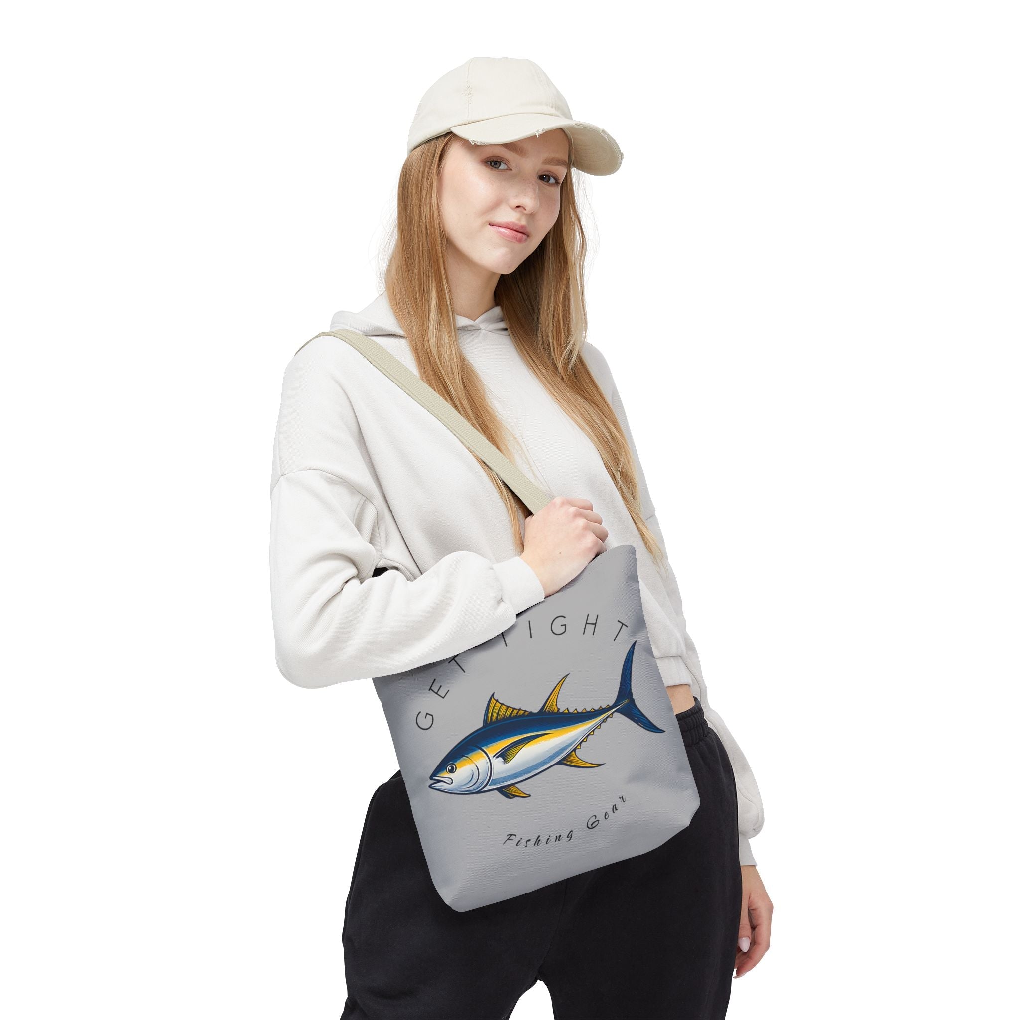 Fishing Tote Bag - "Get Tight Fishing Gear" - Perfect Gift for Anglers - Get Tight Gear