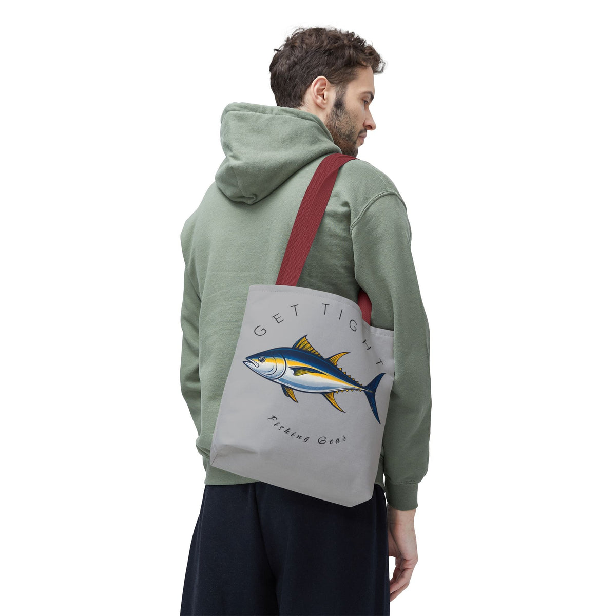 Fishing Tote Bag - "Get Tight Fishing Gear" - Perfect Gift for Anglers - Get Tight Gear