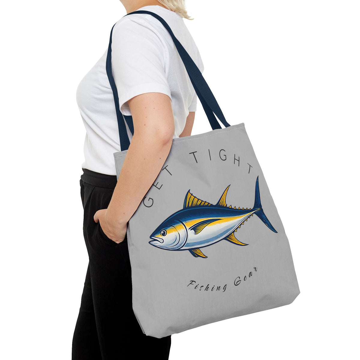 Fishing Tote Bag - "Get Tight Fishing Gear" - Perfect Gift for Anglers - Get Tight Gear