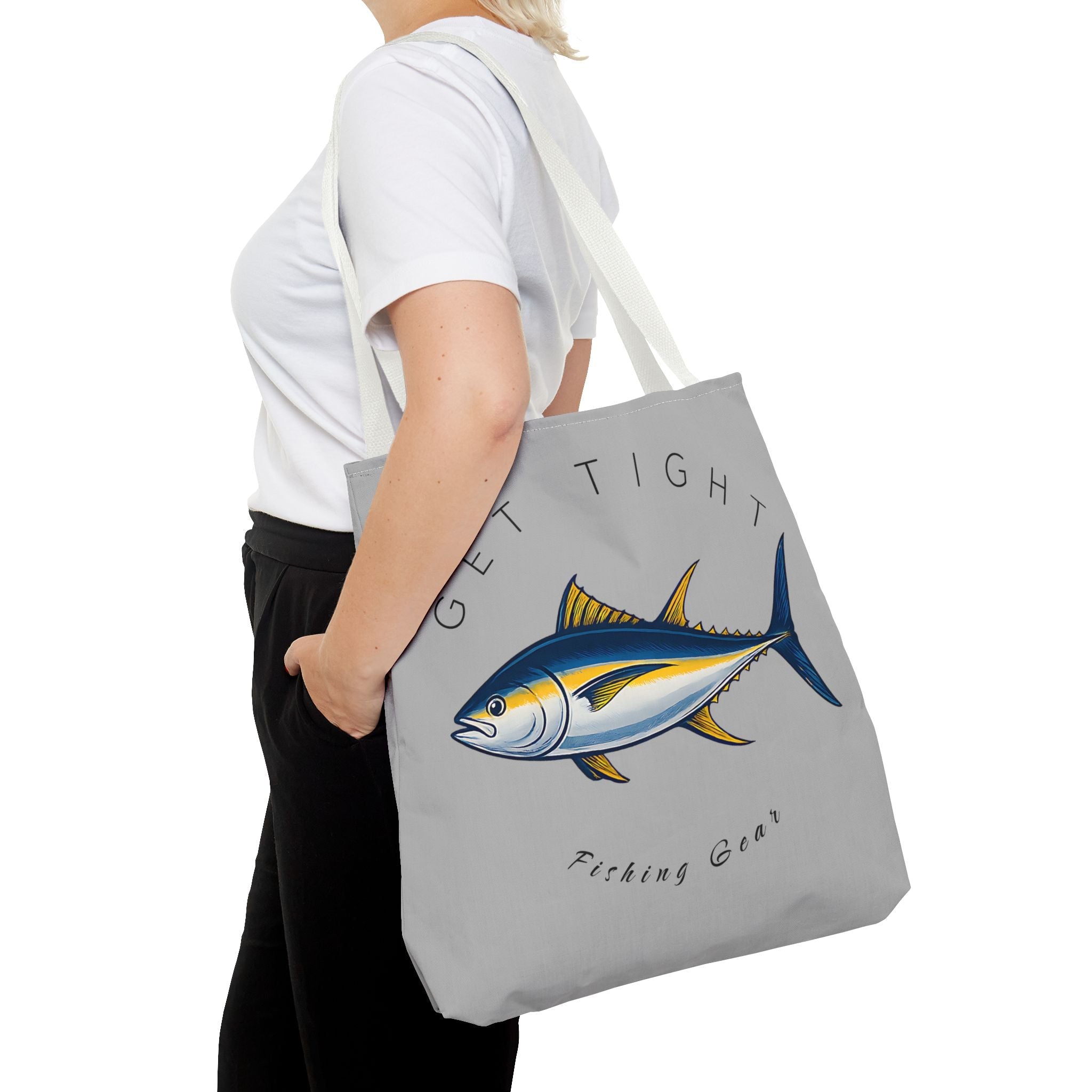 Fishing Tote Bag - "Get Tight Fishing Gear" - Perfect Gift for Anglers - Get Tight Gear