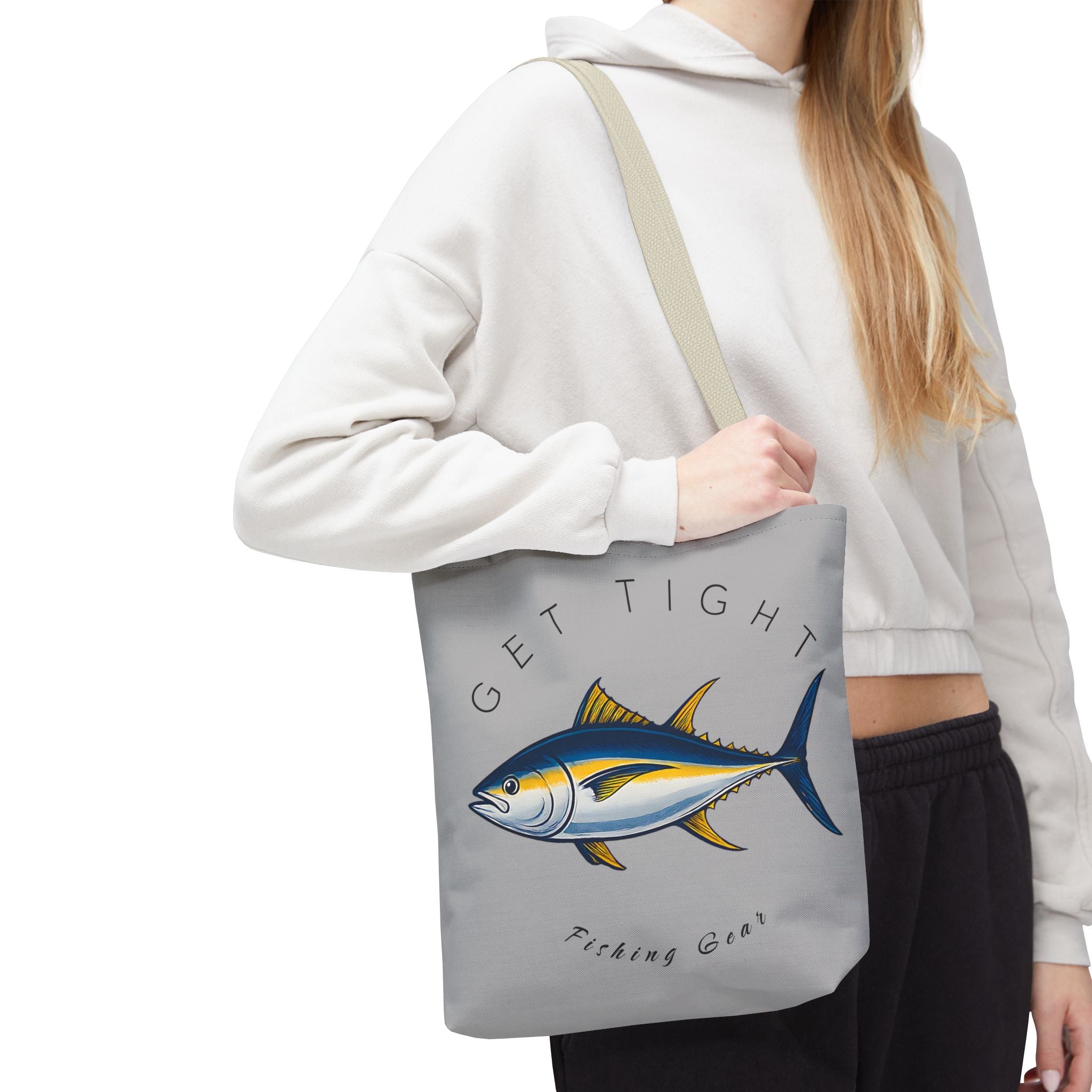Fishing Tote Bag - "Get Tight Fishing Gear" - Perfect Gift for Anglers - Get Tight Gear
