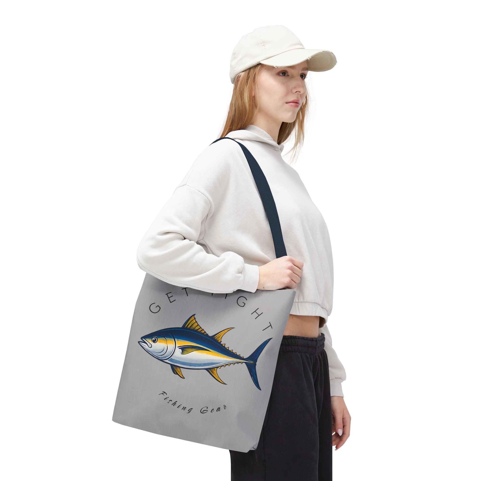 Fishing Tote Bag - "Get Tight Fishing Gear" - Perfect Gift for Anglers - Get Tight Gear