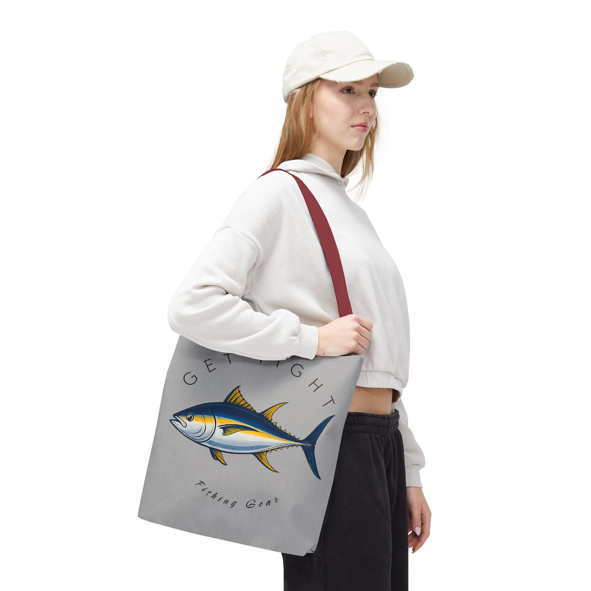 Fishing Tote Bag - "Get Tight Fishing Gear" - Perfect Gift for Anglers - Get Tight Gear