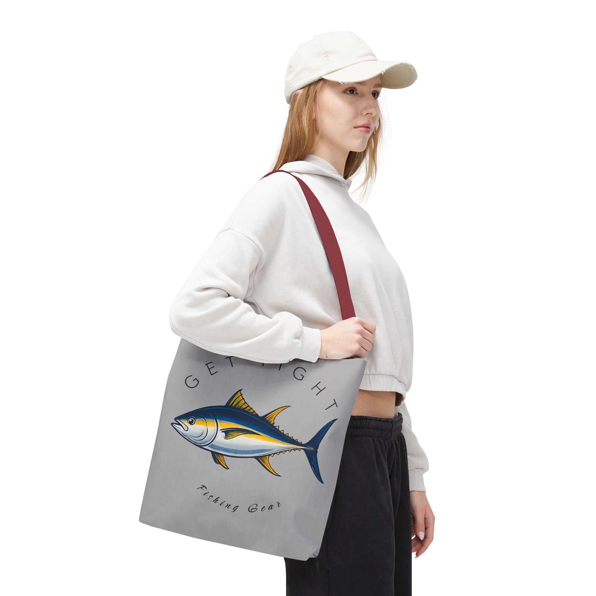 Fishing Tote Bag - "Get Tight Fishing Gear" - Perfect Gift for Anglers - Get Tight Gear