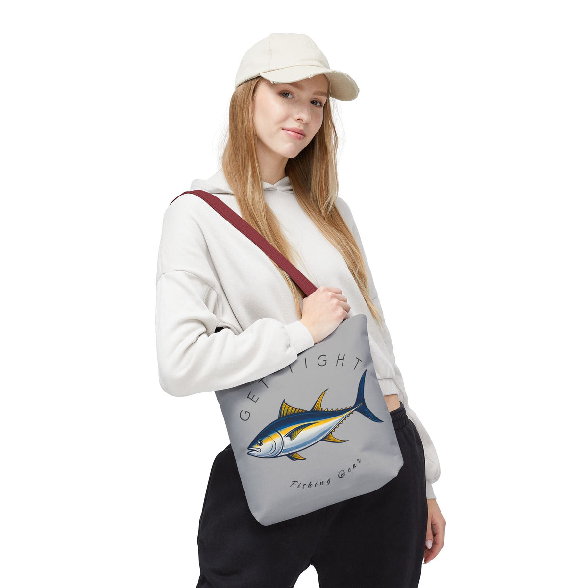 Fishing Tote Bag - "Get Tight Fishing Gear" - Perfect Gift for Anglers - Get Tight Gear