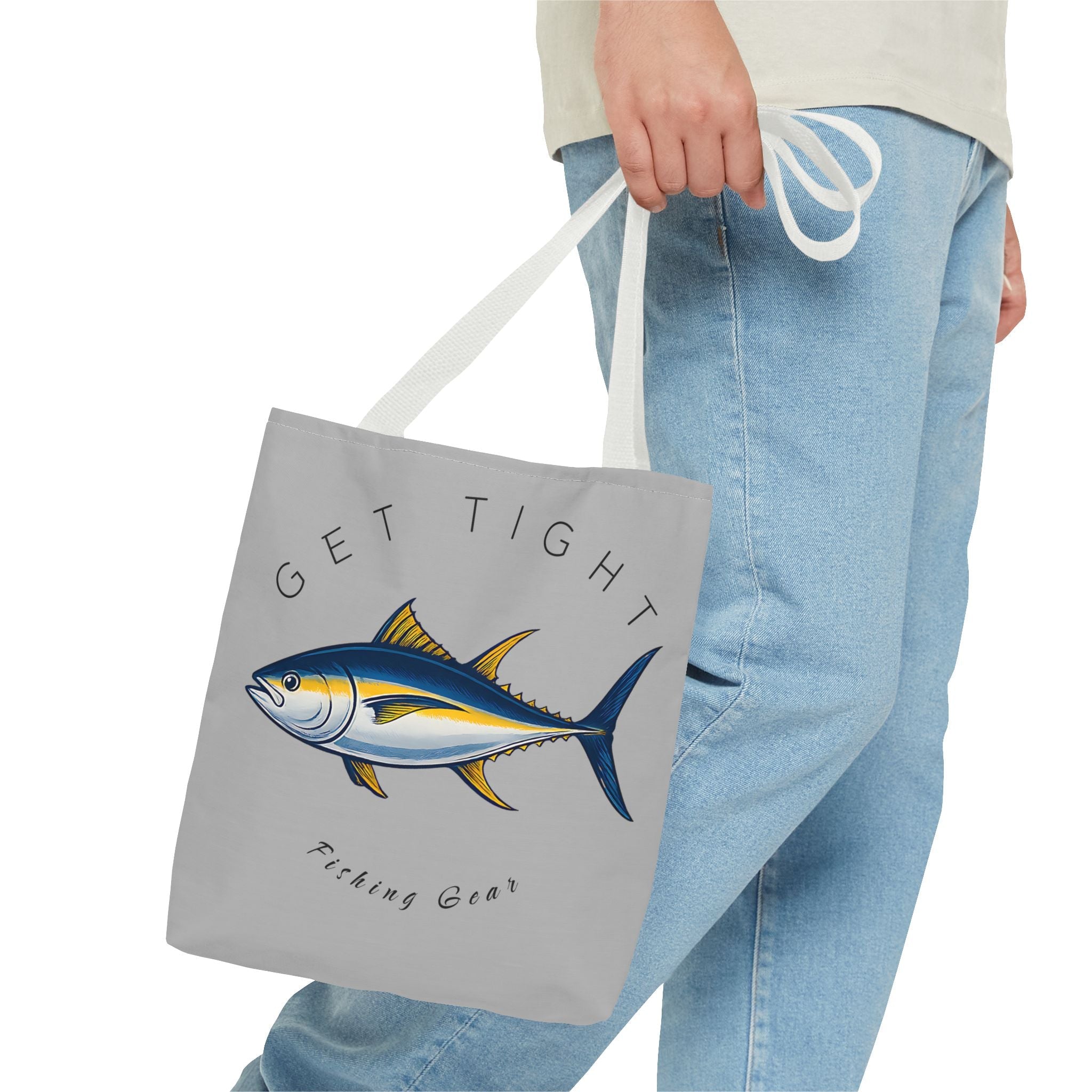 Fishing Tote Bag - "Get Tight Fishing Gear" - Perfect Gift for Anglers - Get Tight Gear