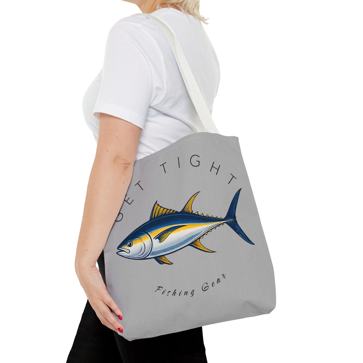 Fishing Tote Bag - "Get Tight Fishing Gear" - Perfect Gift for Anglers - Get Tight Gear