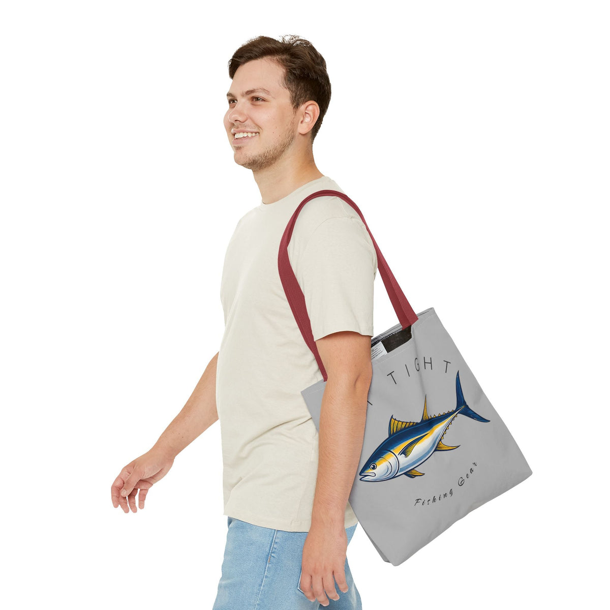 Fishing Tote Bag - "Get Tight Fishing Gear" - Perfect Gift for Anglers - Get Tight Gear