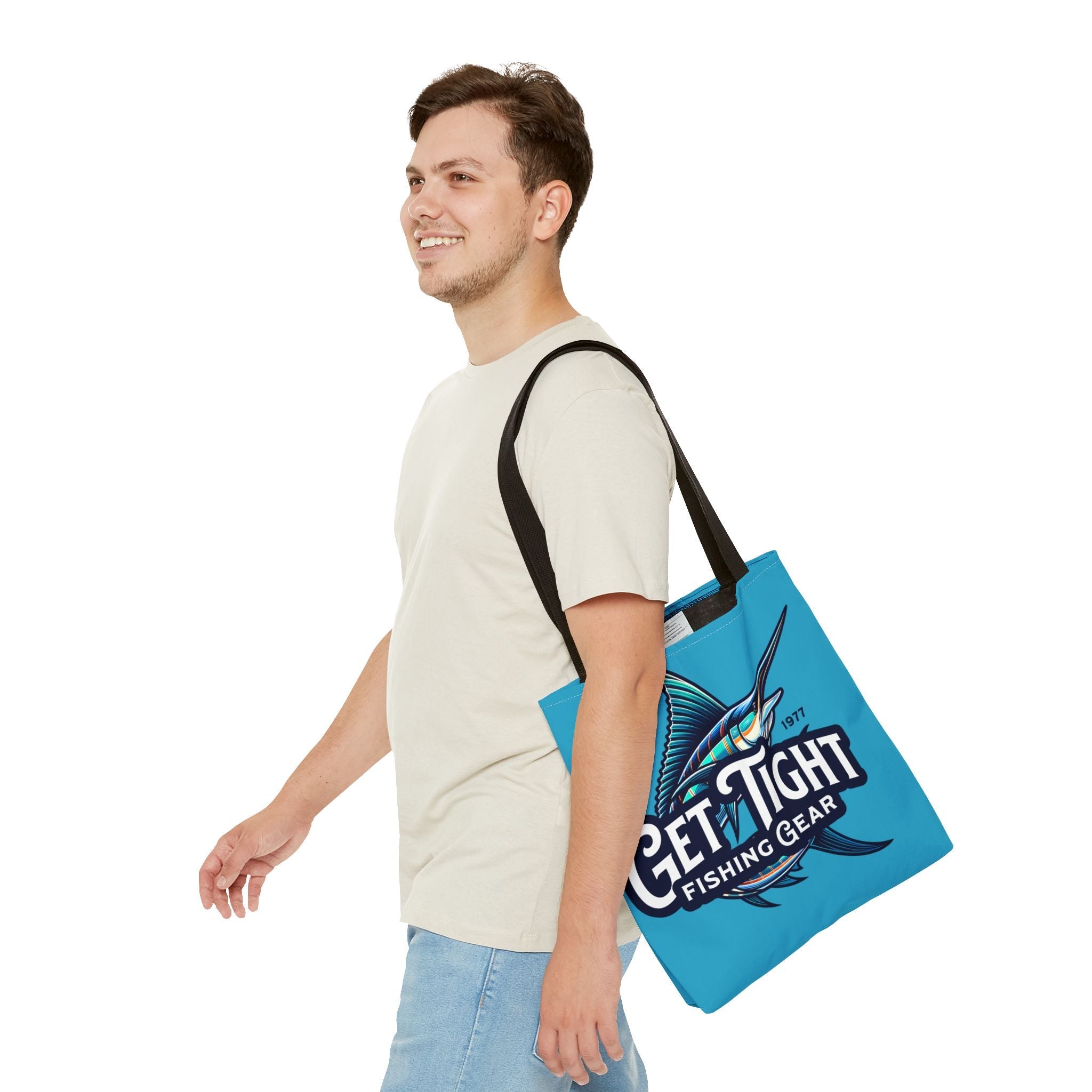 Fishing Tote Bag – Perfect for Anglers, Beach Days, Outdoor Adventures, Travel, and Casual Errands; Get Tight Fishing Gear - Get Tight Gear