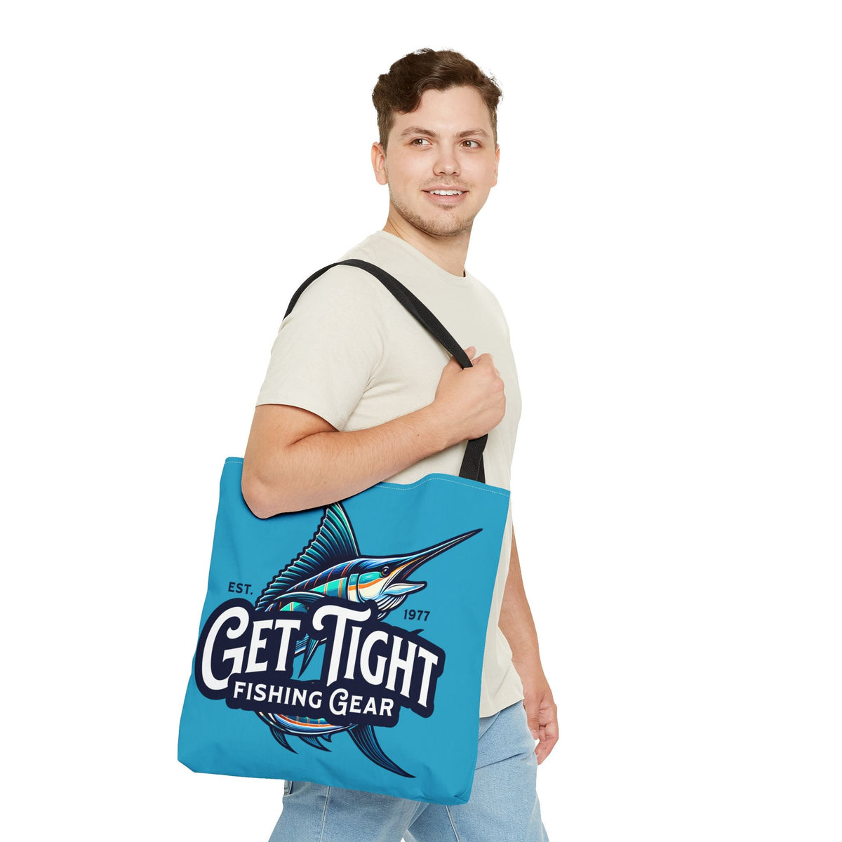 Fishing Tote Bag – Perfect for Anglers, Beach Days, Outdoor Adventures, Travel, and Casual Errands; Get Tight Fishing Gear - Get Tight Gear