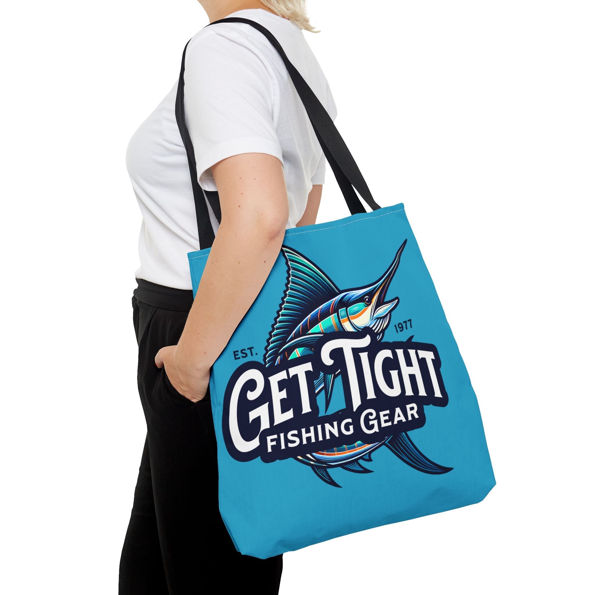 Fishing Tote Bag – Perfect for Anglers, Beach Days, Outdoor Adventures, Travel, and Casual Errands; Get Tight Fishing Gear - Get Tight Gear