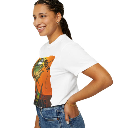 Fishing Vibes Unisex Garment - Dyed T-Shirt - 'Today's Good Mood is Sponsored by Fishing' - Get Tight Gear