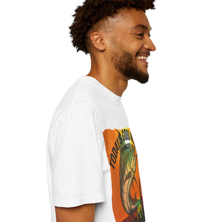 Fishing Vibes Unisex Garment - Dyed T-Shirt - 'Today's Good Mood is Sponsored by Fishing' - Get Tight Gear