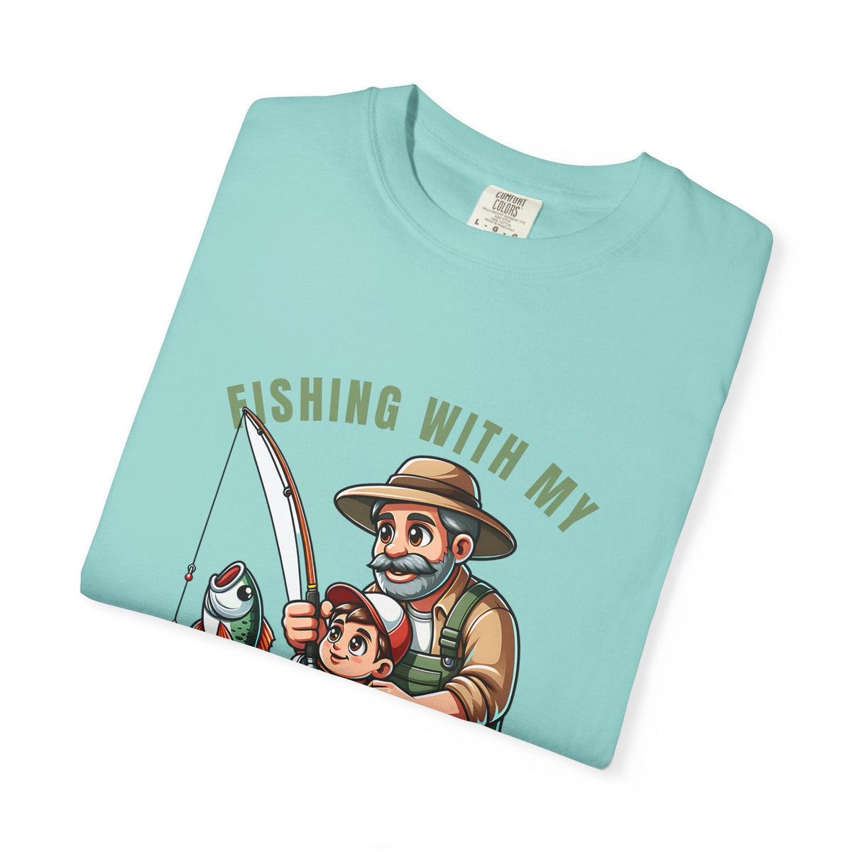 Fishing with My Favorite Hero T-Shirt, Unisex Gift, Outdoor Fishing Apparel, Father's Day Tee, Hobby Lover Shirt, Fisherman Gift - Get Tight Gear