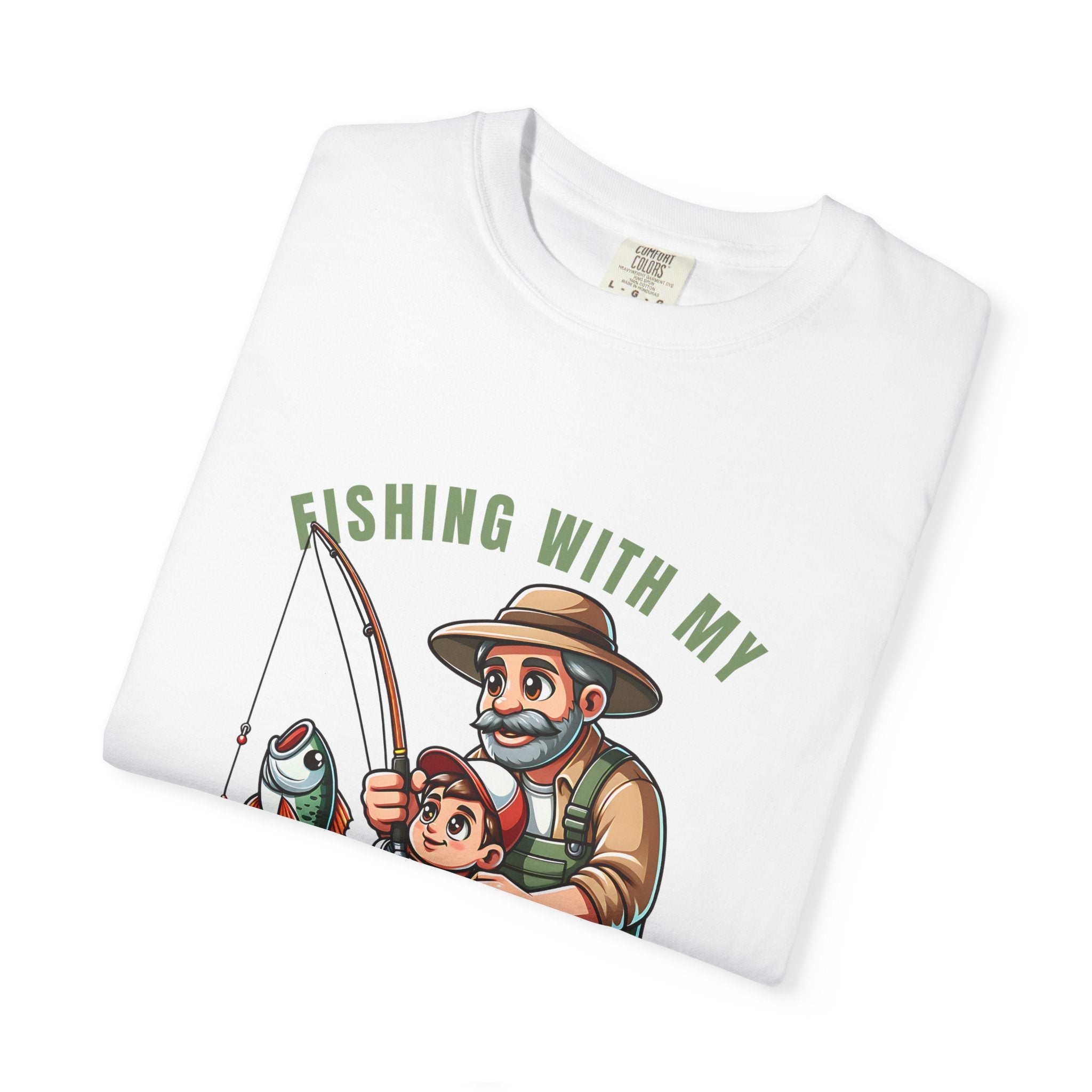 Fishing with My Favorite Hero T-Shirt, Unisex Gift, Outdoor Fishing Apparel, Father's Day Tee, Hobby Lover Shirt, Fisherman Gift - Get Tight Gear