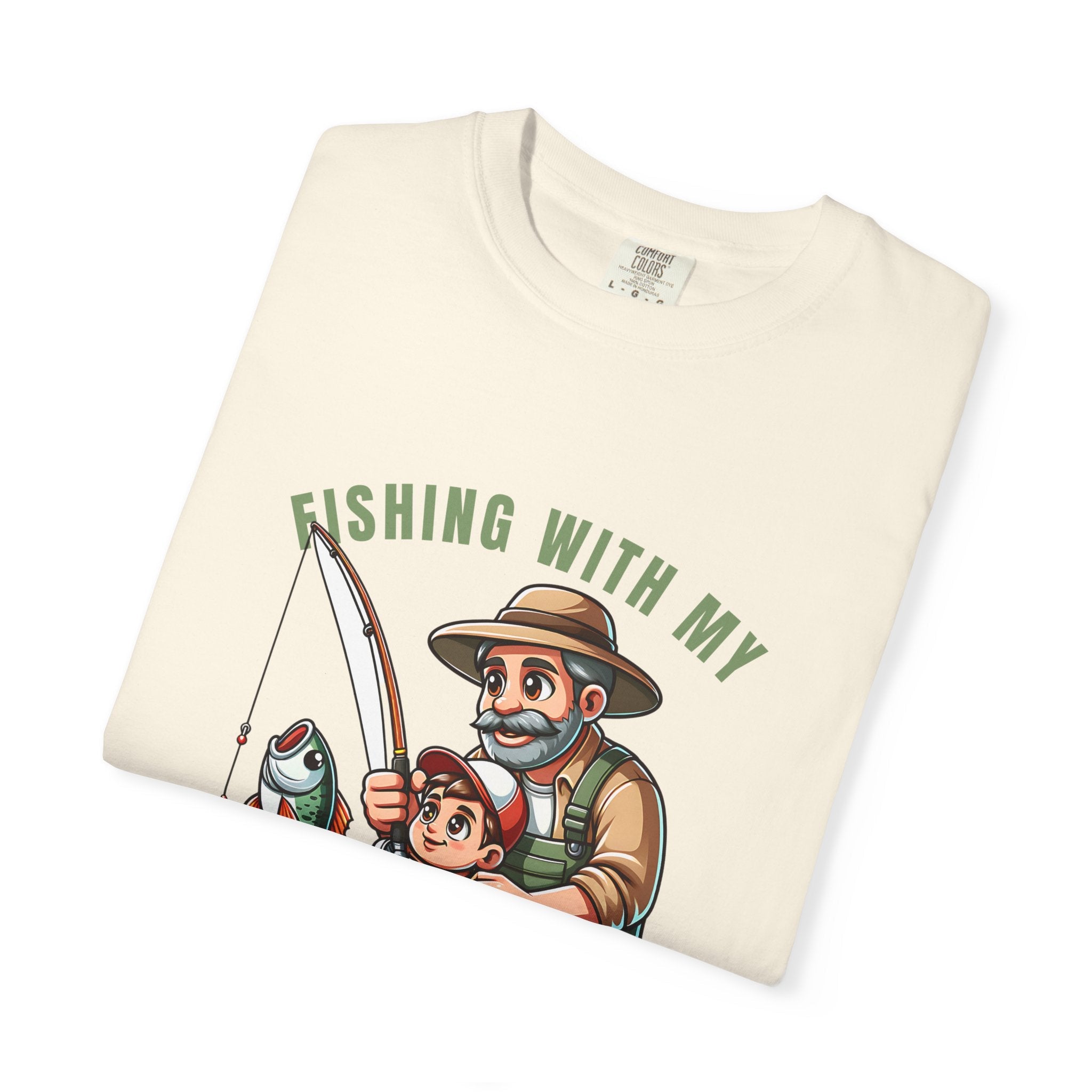 Fishing with My Favorite Hero T-Shirt, Unisex Gift, Outdoor Fishing Apparel, Father's Day Tee, Hobby Lover Shirt, Fisherman Gift - Get Tight Gear