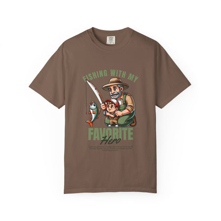 Fishing with My Favorite Hero T-Shirt, Unisex Gift, Outdoor Fishing Apparel, Father's Day Tee, Hobby Lover Shirt, Fisherman Gift - Get Tight Gear