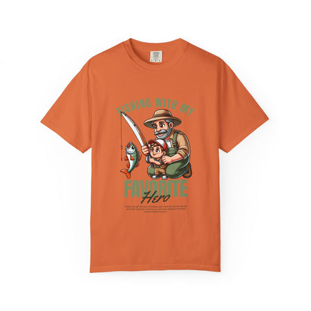 Fishing with My Favorite Hero T-Shirt, Unisex Gift, Outdoor Fishing Apparel, Father's Day Tee, Hobby Lover Shirt, Fisherman Gift - Get Tight Gear