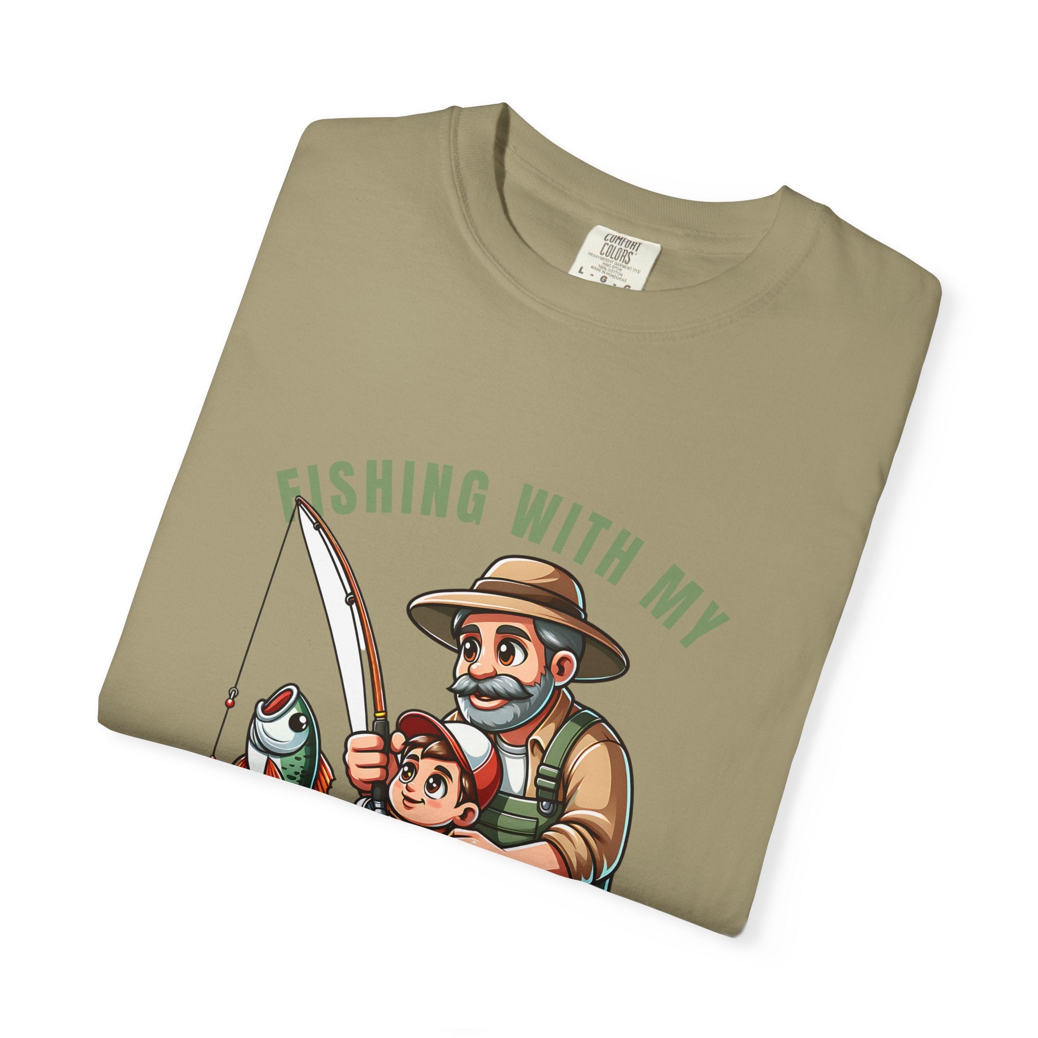 Fishing with My Favorite Hero T-Shirt, Unisex Gift, Outdoor Fishing Apparel, Father's Day Tee, Hobby Lover Shirt, Fisherman Gift - Get Tight Gear
