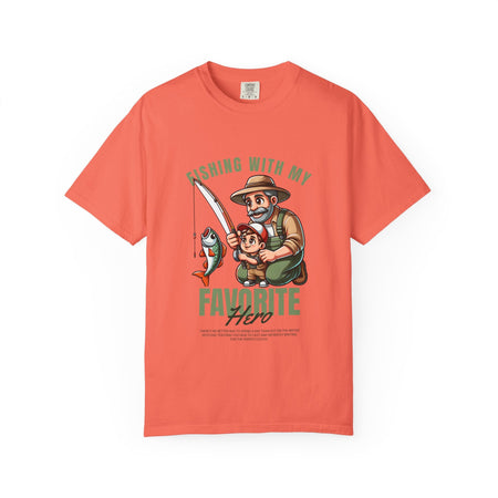 Fishing with My Favorite Hero T-Shirt, Unisex Gift, Outdoor Fishing Apparel, Father's Day Tee, Hobby Lover Shirt, Fisherman Gift - Get Tight Gear